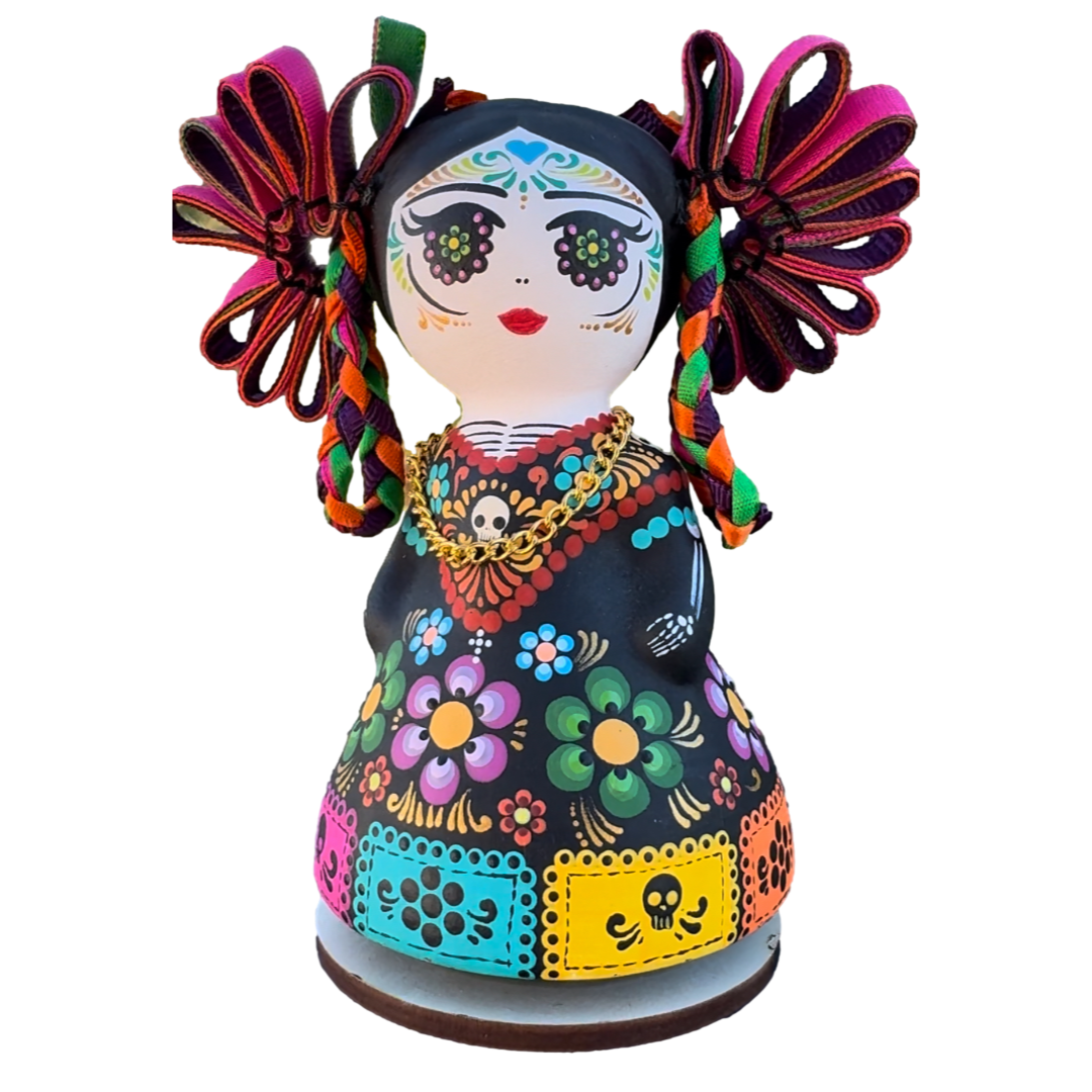 Mexican Handmade Folklore Clay Figurines 