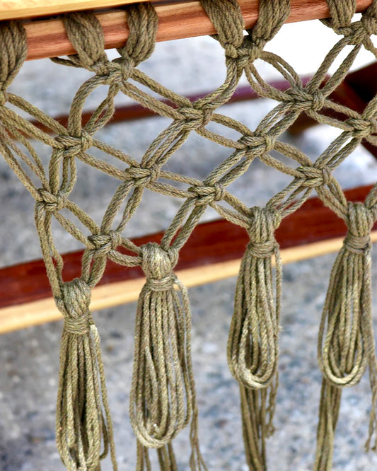 Mexican Handmade Macrame Lounge Chair- Oolal CoLores Decor