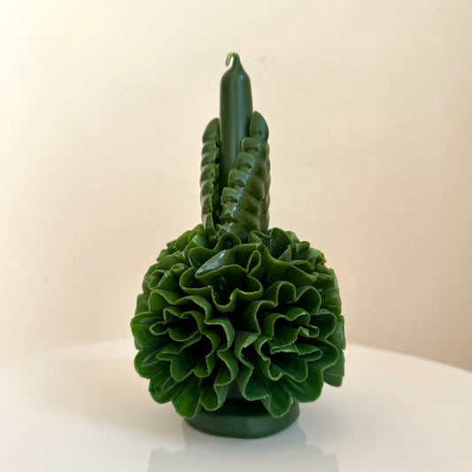 Mexican Handmade 5.9" Oaxaca Beeswax Candle- Xochitl CoLores Decor