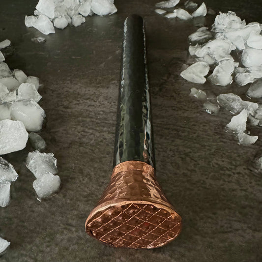 Mexican Handmade Copper Cocktail Muddler - Black Nickel CoLores Decor | Mexican Artisan Decor