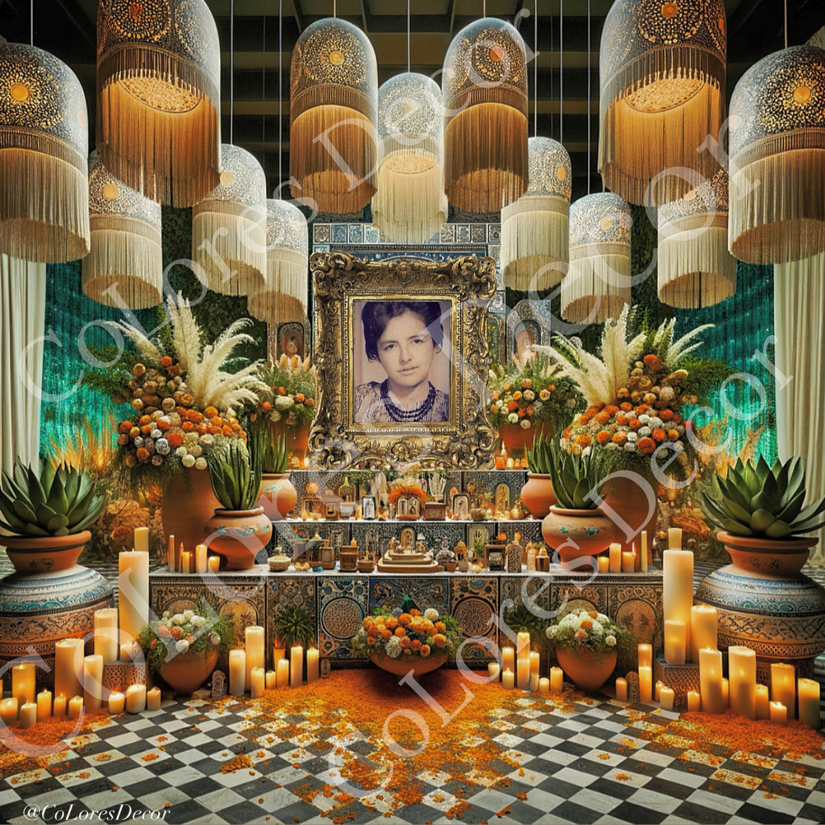 "Dia de Muertos" Digital Renderings Total of 3 + 1 BONUS: Altar 2025 CoLores Decor | Mexican Artisan Decor