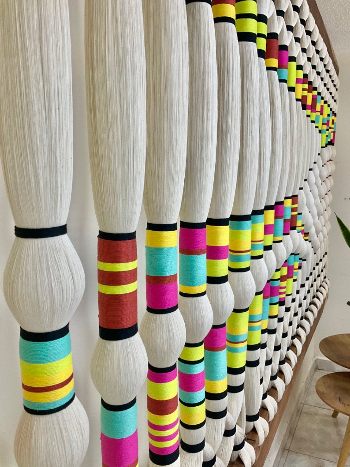 Mexican Handmade Wall Decor Art- 100 Nudos CoLores Decor l Mexican Artisan Decor