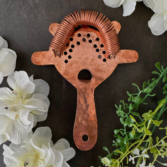 Mexican Handmade Copper Hawthorne Strainer- LYYE Flowers CoLores Decor | Mexican Artisan Decor