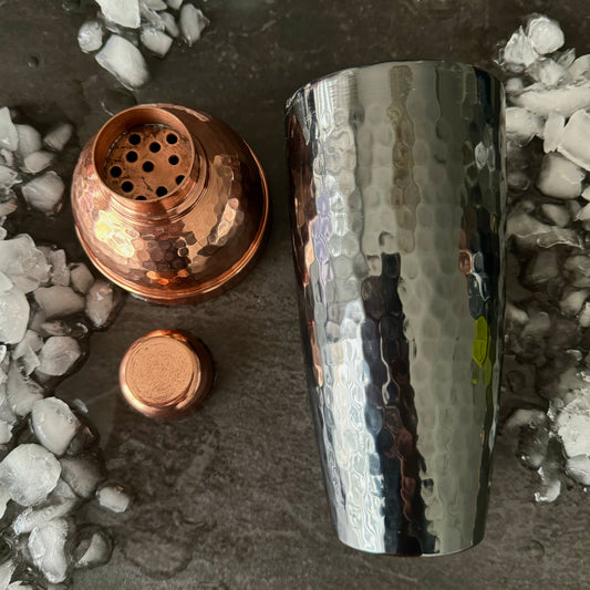Mexican Handmade Copper 24 oz. Cobbler Shaker- Black Nickel CoLores Decor | Mexican Artisan Decor