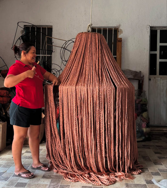 Mexican Handmade Braided Tassel Chandelier- Eli