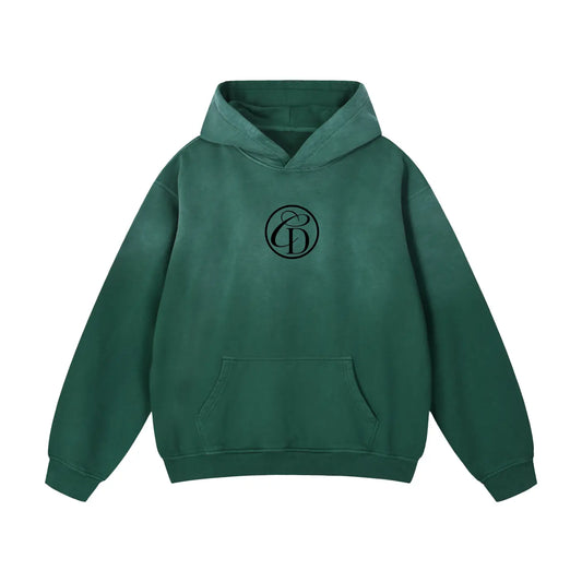 Heavyweight Sunfade Oversized Hoodie- IN LOVE VERDE ODMPOD