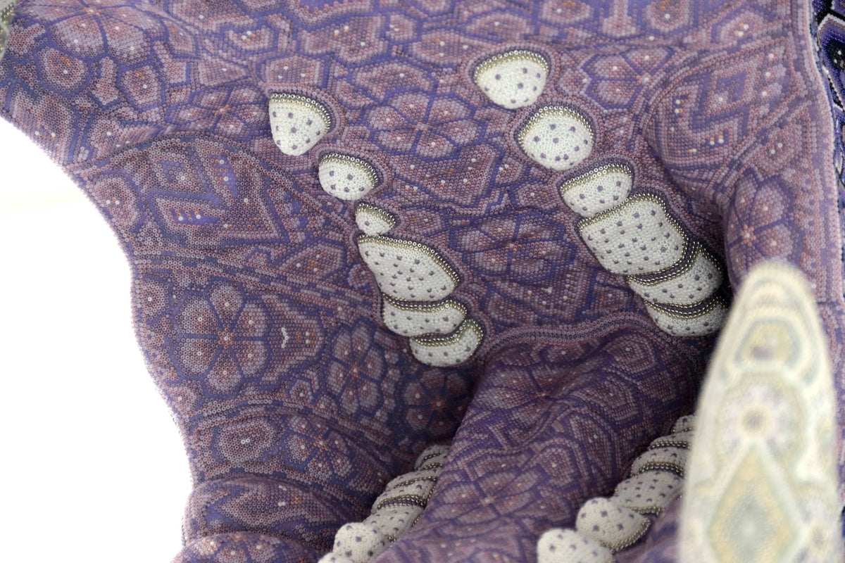 Huichol Bead Wall Decor Sculptures- Hippopotamus CoLores Decor | Mexican Artisan Decor