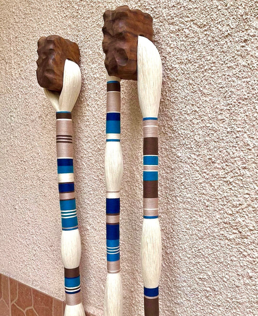 Mexican Handmade 2-Piece Wall Decor Art- Piedras CoLores Decor | Mexican Artisan Decor