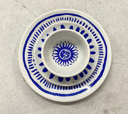 SPECIAL EDITION Mexican Porcelain 16-Piece Alegria Dinnerware Set- Claudio Limon CoLores Decor l Mexican Artisan Decor