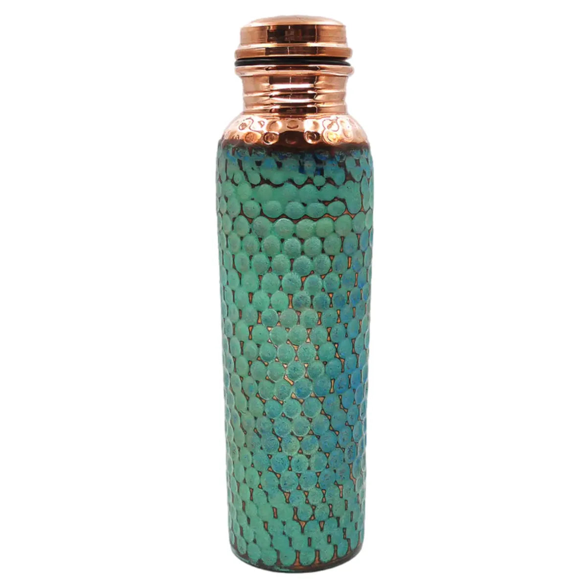 Mexican Copper 1 L / 33 oz. Water Bottle- Emerald CoLores Decor