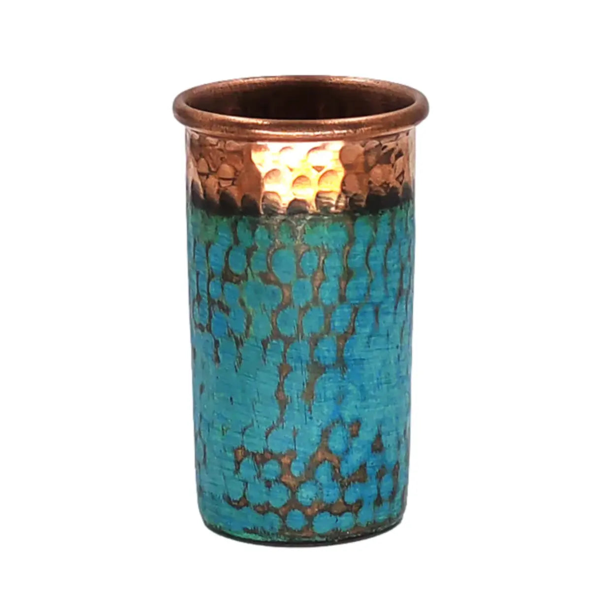 Mexican Copper Tequilero 4 oz. (Set of 4) Shot Glass- Emerald CoLores Decor