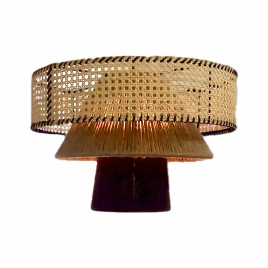 Mexican Handmade 3-Tier Yute Light Fixture- Azomalli CoLores Decor | Mexican Artisan Decor
