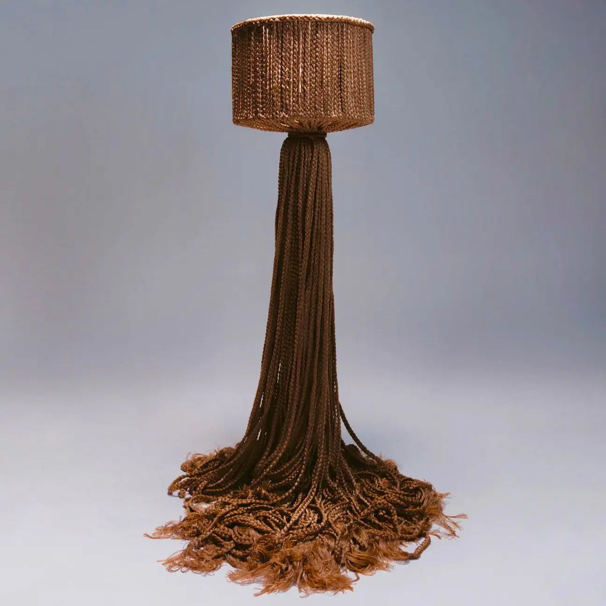 Mexican Handmade 5 Foot 8" Braided Tassel Floor Lamp- ELi 3.0 CoLores Decor | Mexican Artisan Decor