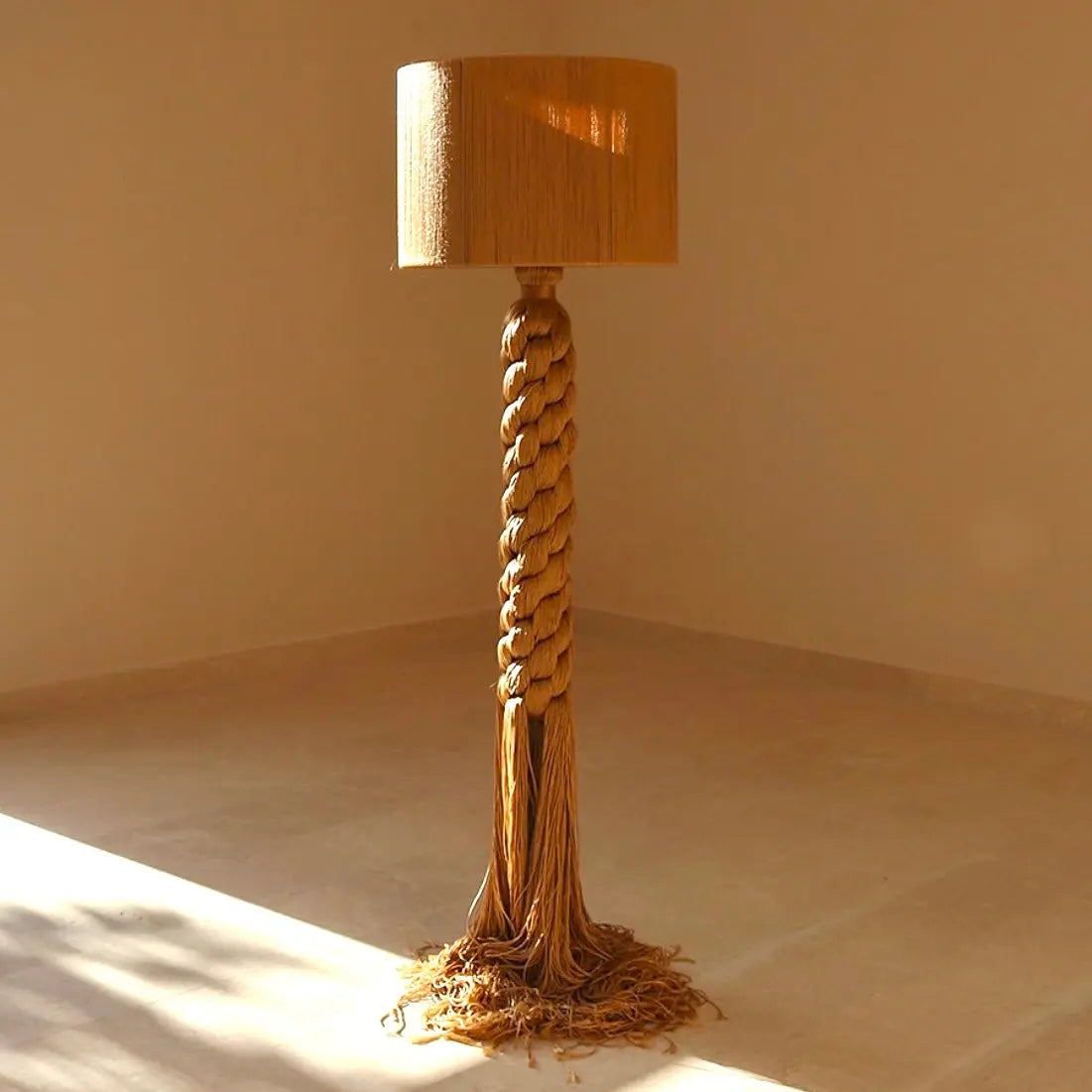 Mexican Handmade 5 Foot Tassel Floor Lamp- Xuxaklan | CoLores