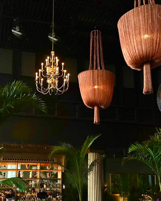 Mexican Handmade Braided Tassel Chandelier- Yaaj 2.0 CoLores Decor | Mexican Artisan Decor