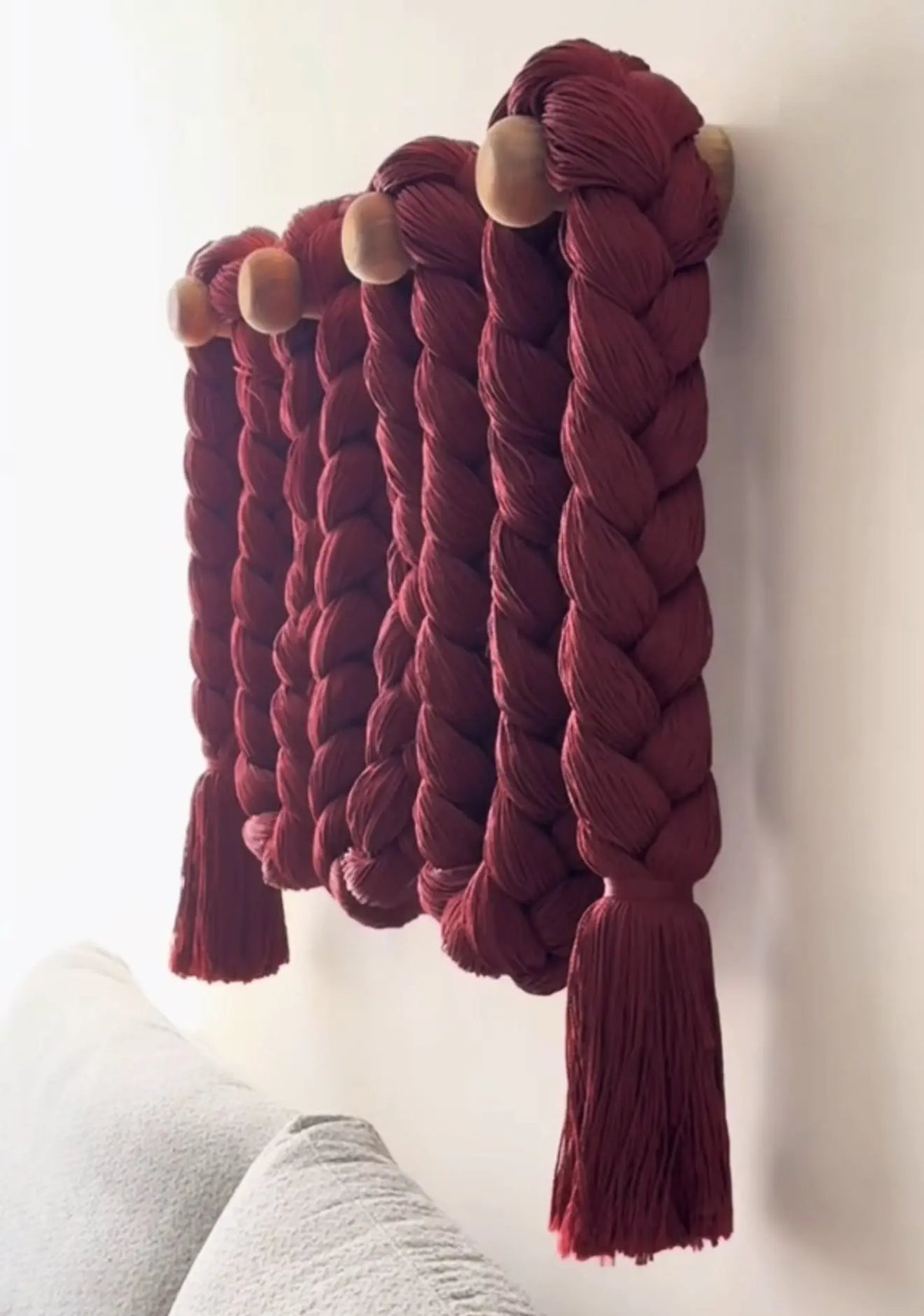 Mexican Handmade Braided Tassel- Lady Ajaw CoLores Decor | Mexican Artisan Decor