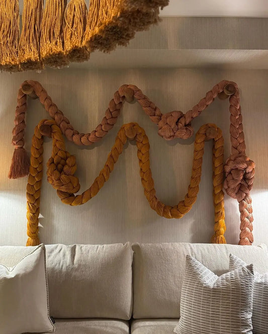 Mexican Handmade Braided Tassel- Lady Ajaw CoLores Decor | Mexican Artisan Decor