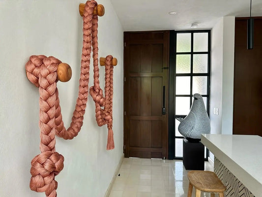 Mexican Handmade Braided Tassel- Lady Ajaw CoLores Decor | Mexican Artisan Decor