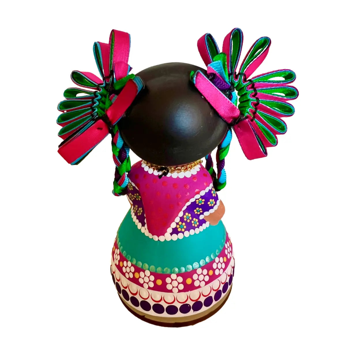 Mexican Handmade Clay Folklore Figurines- Frida Kahlo Chula Estas CoLores Decor l Mexican Artisan Decor