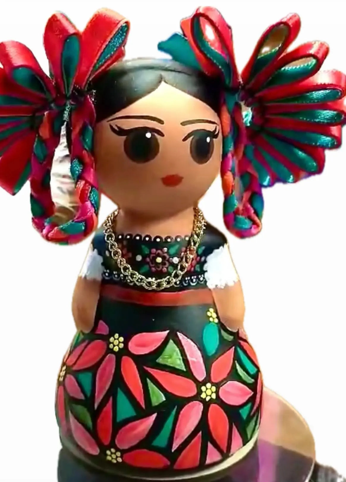 Mexican Handmade Clay Folklore Figurines- SPECIAL EDITION Nochebuena CoLores Decor | Mexican Artisan Decor