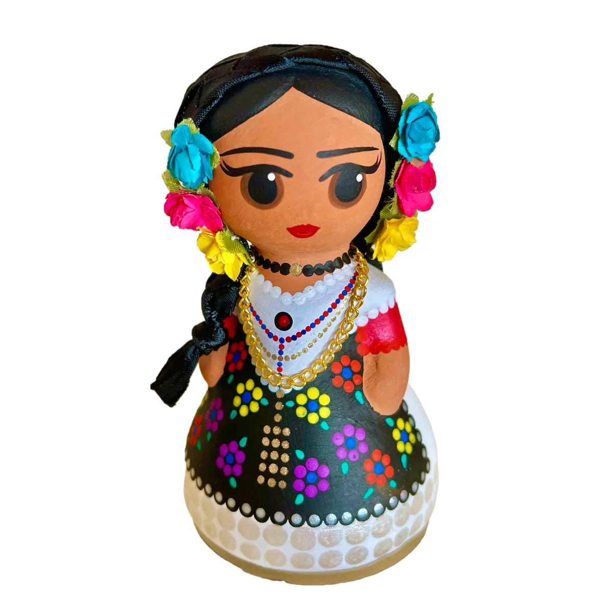 Mexican Handmade Clay Folklore Figurines- Veracruz CoLores Decor l Mexican Artisan Decor