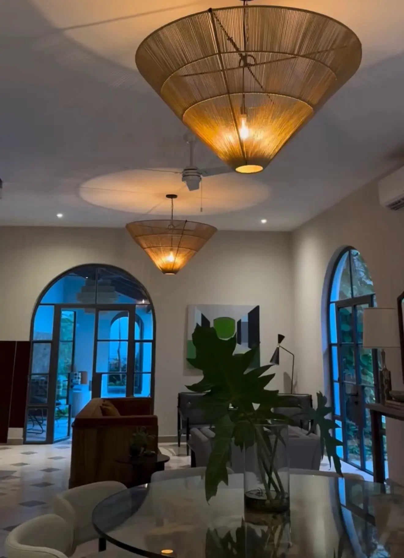 Mexican Handmade Henequen Chandelier- Maare - CoLores DECOR