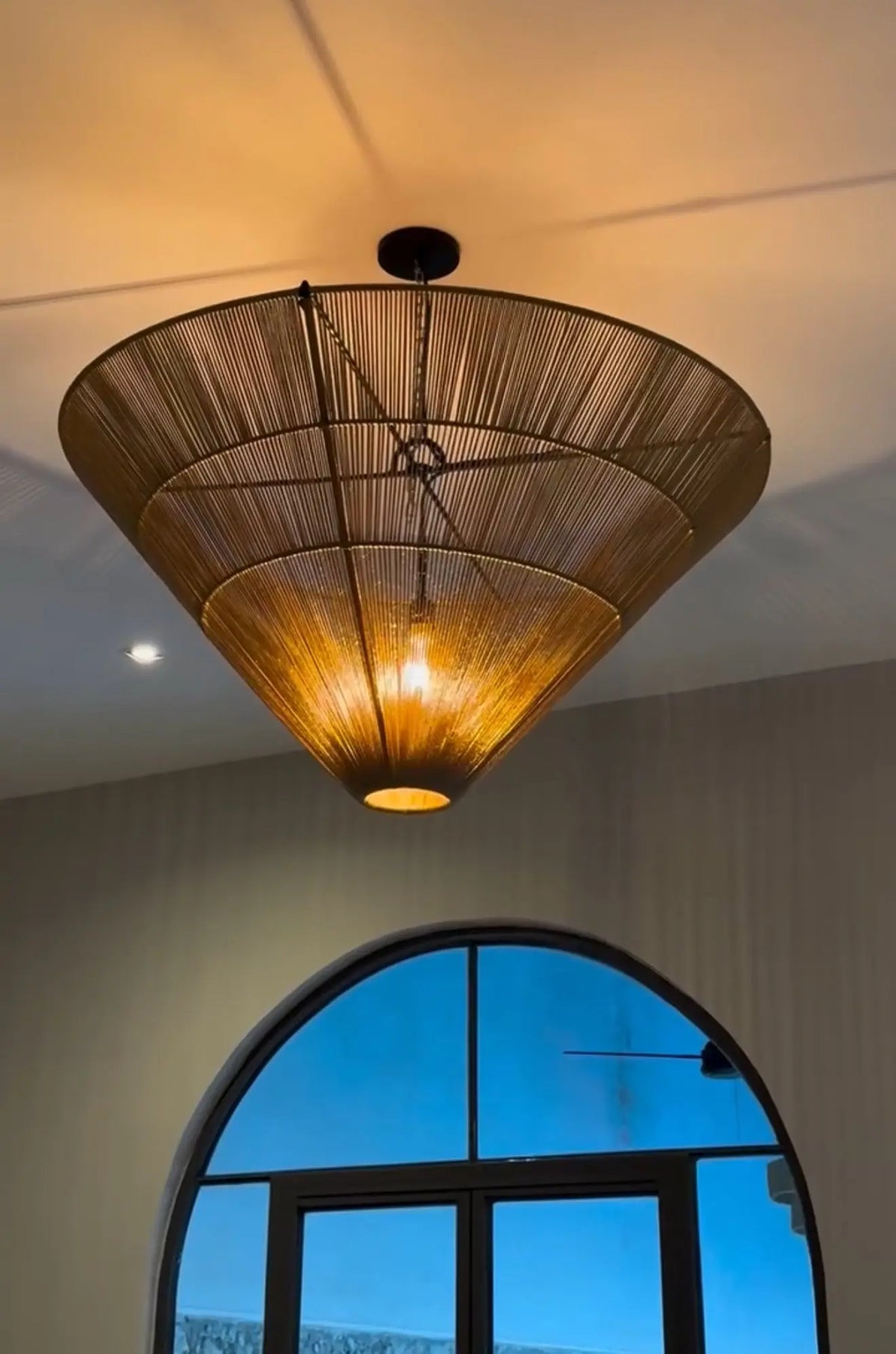 Mexican Handmade Henequen Chandelier- Maare CoLores Decor | Mexican Artisan Decor