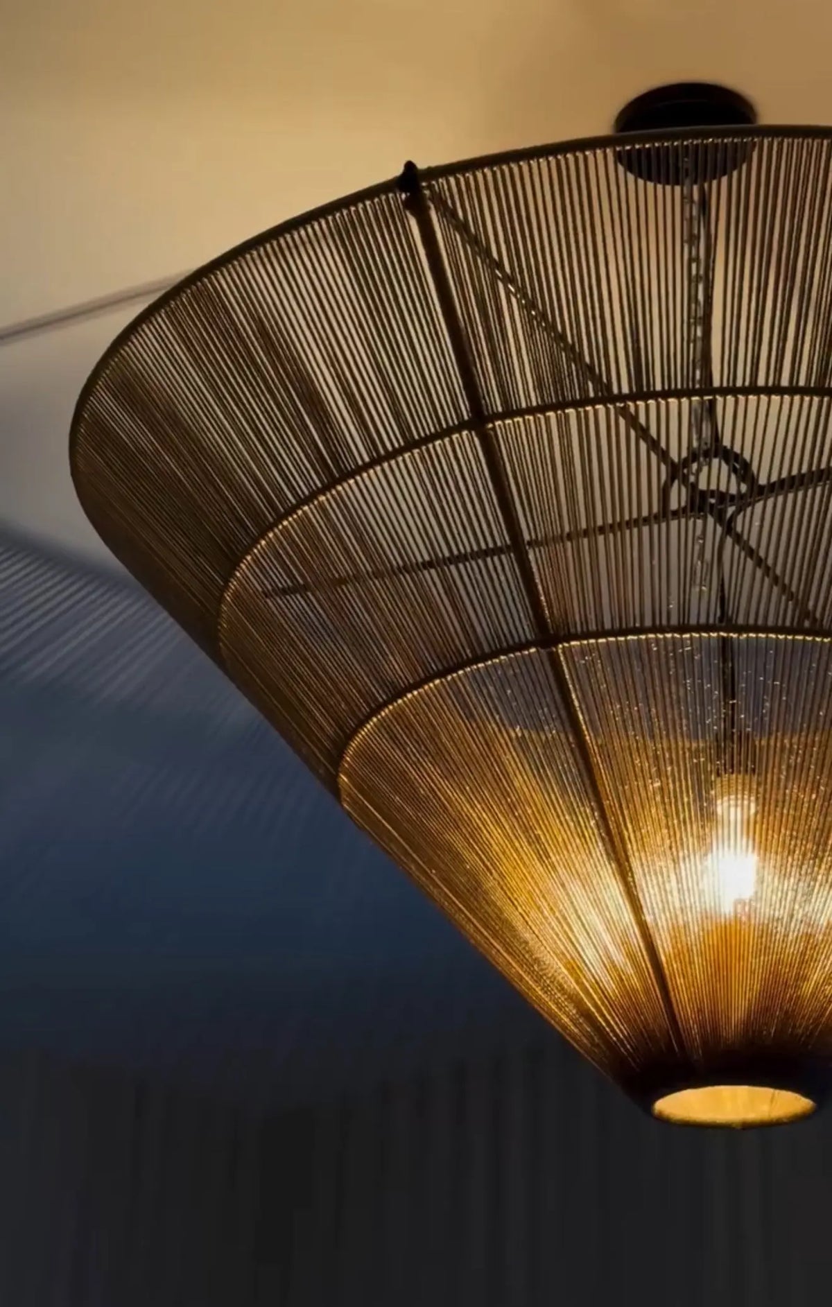 Mexican Handmade Henequen Chandelier- Maare CoLores Decor | Mexican Artisan Decor