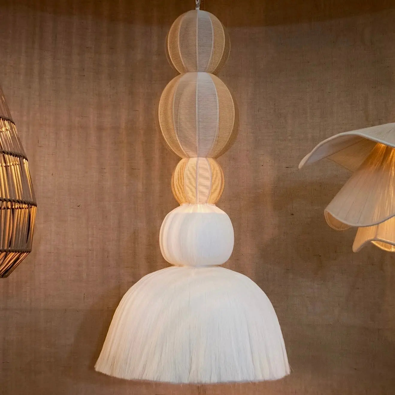Mexican Handmade Hilaza Light Fixture- Ixayotl | CoLores DECOR