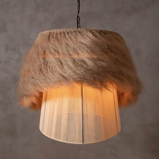 Mexican Handmade Jute Pendant- Tzala CoLores Decor | Mexican Artisan Decor