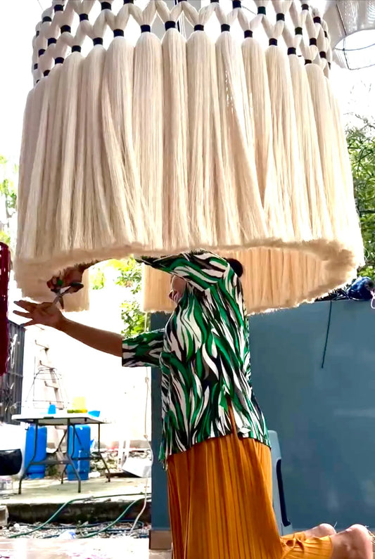 Mexican Handmade Tassel Chandelier- Ocelote 2.0 CoLores Decor | Mexican Artisan Decor