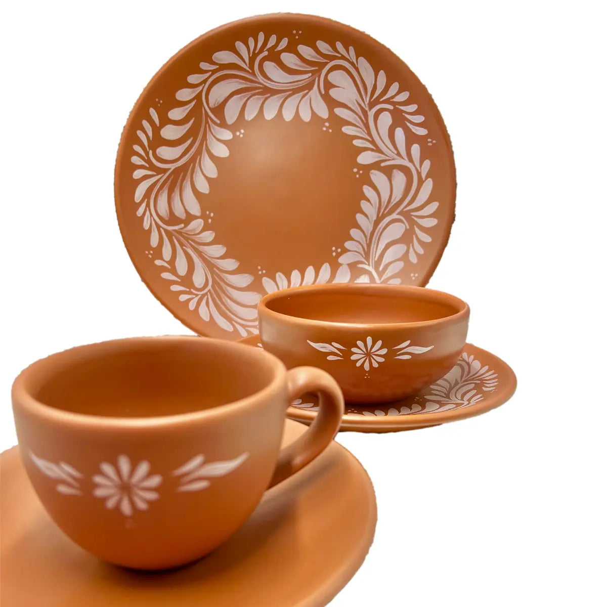 Mexican Porcelain 20-Piece Puebla Dinnerware Set CoLores Decor l Mexican Artisan Decor