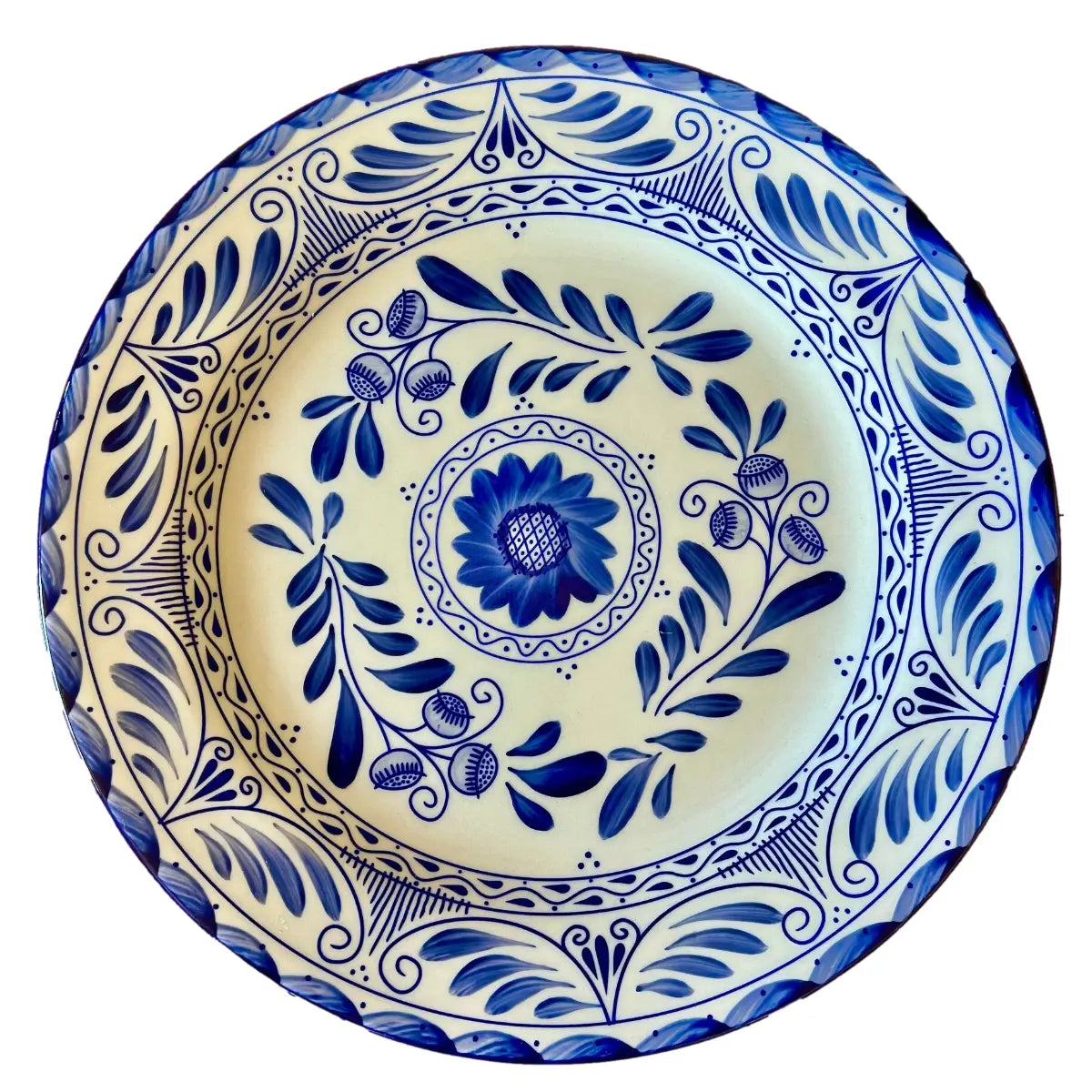 Mexican Porcelain Talavera Dinnerware Collection- Dinner Plate 10.6" CoLores Decor l Mexican Artisan Decor