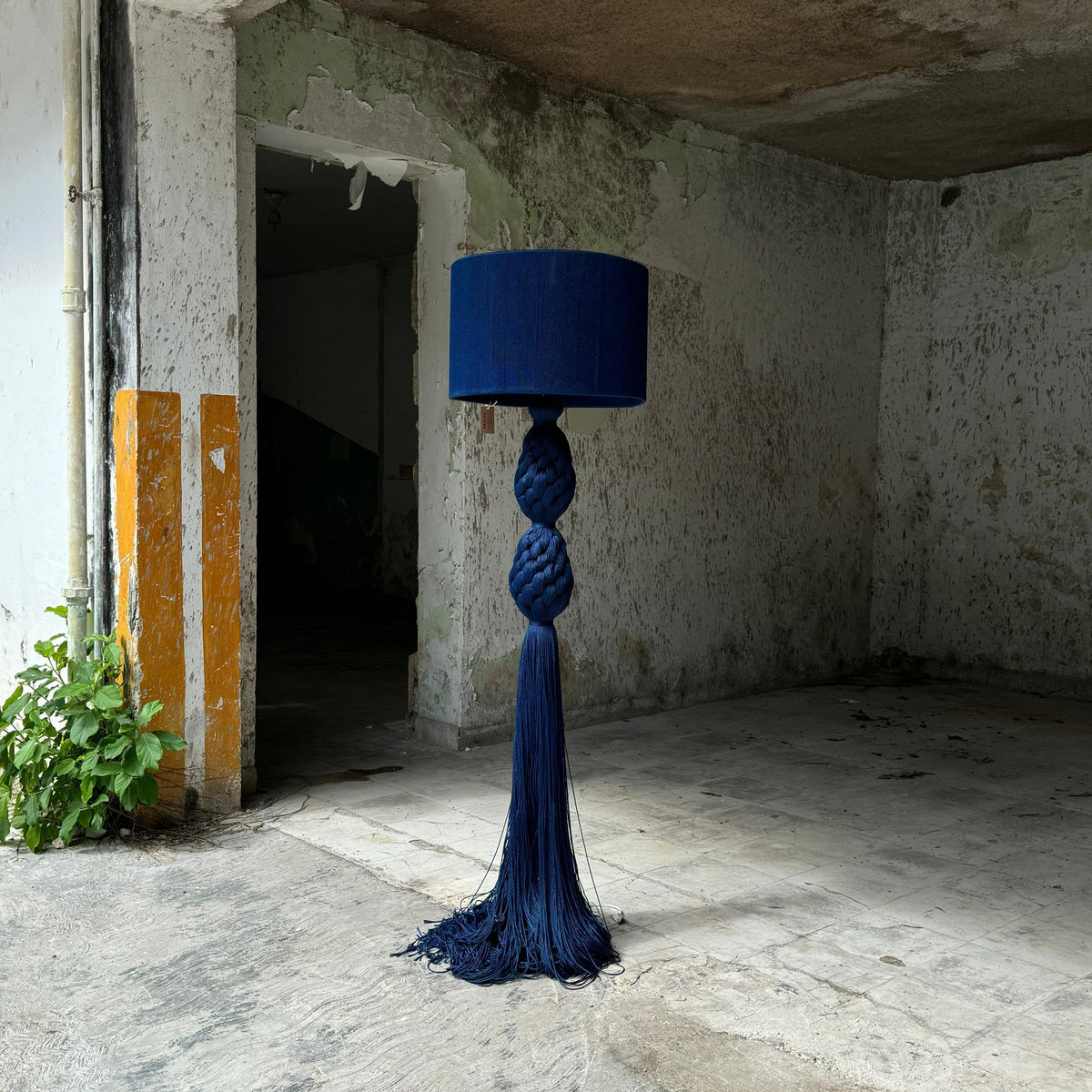 Mexican Handmade 5 Foot 8" Tassel Floor Lamp- Xux CoLores Decor | Mexican Artisan Decor