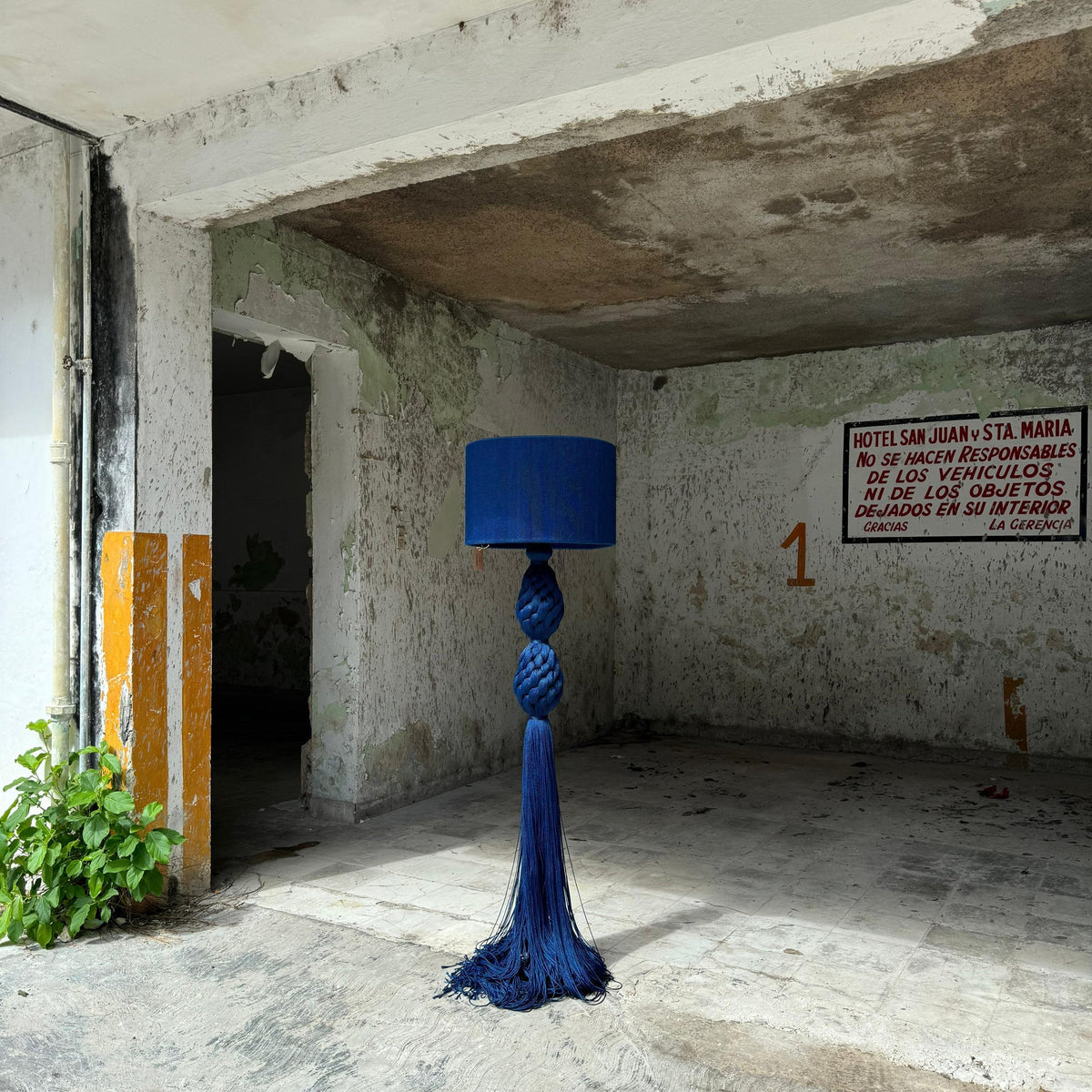 Mexican Handmade 5 Foot 8" Tassel Floor Lamp- Xux CoLores Decor | Mexican Artisan Decor