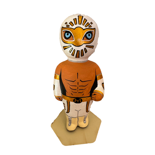 Mexican Handmade Clay Lucha Libre Figurines- Mistico MeXican Artisan Fashion & Design