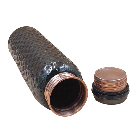 Copy of Mexican Copper 1 L / 33 oz. Water Bottle- Black Finish CoLores Decor
