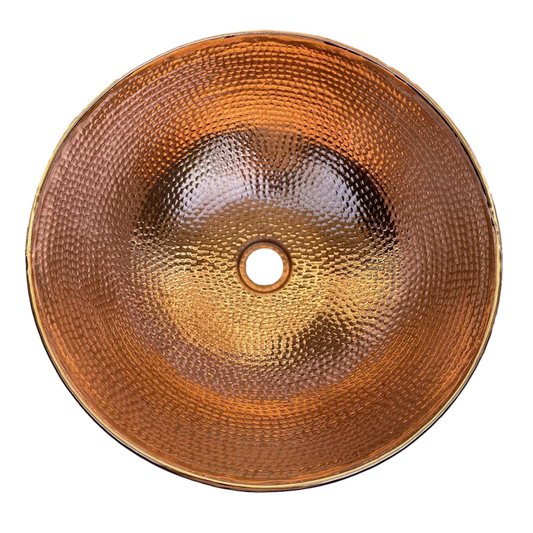 Mexican Hand Hammered Copper Sink- Santa Clara (Copy) CoLores Decor | Mexican Artisan Decor