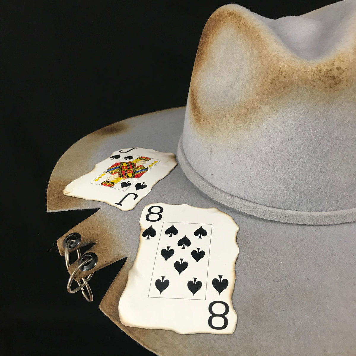 Mexican Handcrafted Wide Brim Cowboy Hat | BurnBaby Burn Gray Colores Decor