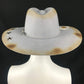 Mexican Handcrafted Wide Brim Cowboy Hat | BurnBaby Burn Gray