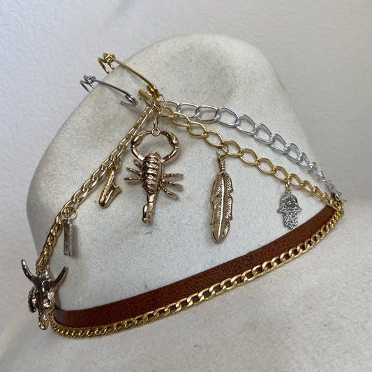 Mexican Handcrafted Wide Brim Cowboy Hat | Lucky7 Beige Colores Decor