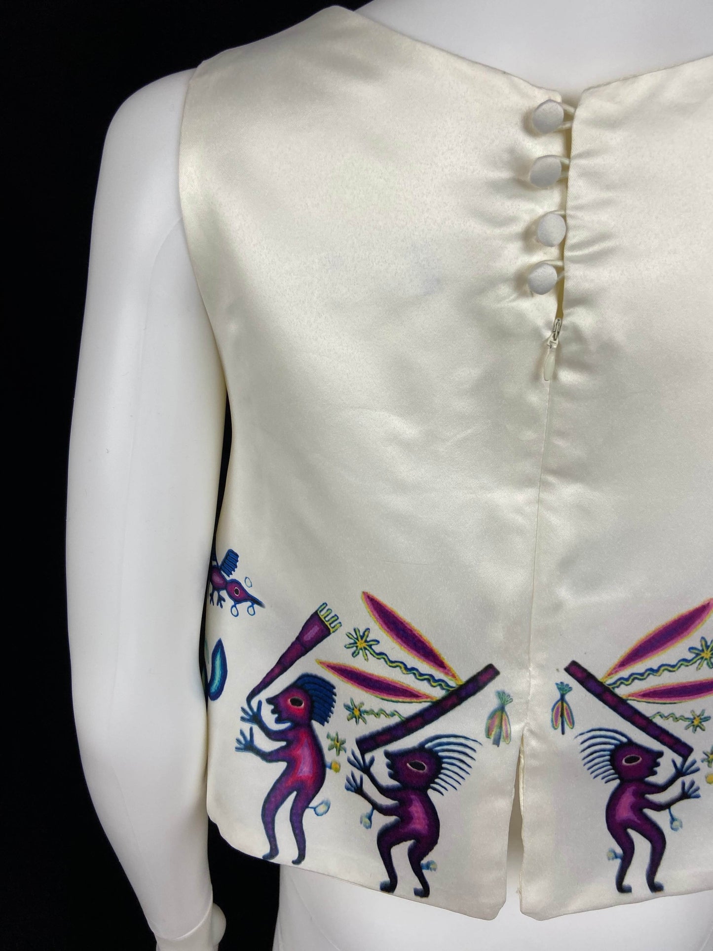 Mexican Fashion Crop Tops - Nayibi Mexico Folklore Huichol Crop Tops Colores Decor