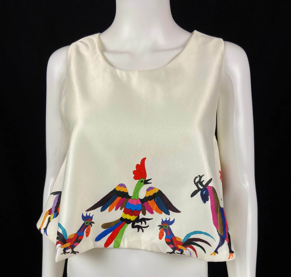 Mexican Fashion Crop Tops - Nayibi Mexico Folklore Otomi Crop Tops Colores Decor