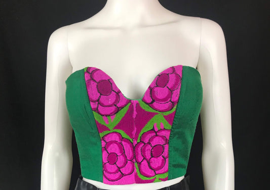 Mexican Fashion Design Oaxaca Embroidered Corset Colores Decor