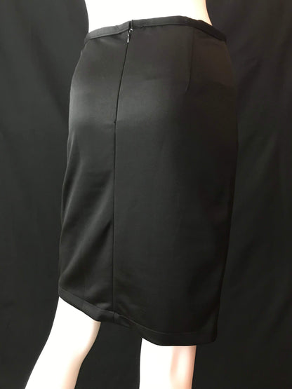 Mexican Fashion Designer Puebla Embroidered Black Pencil Skirt Colores Decor