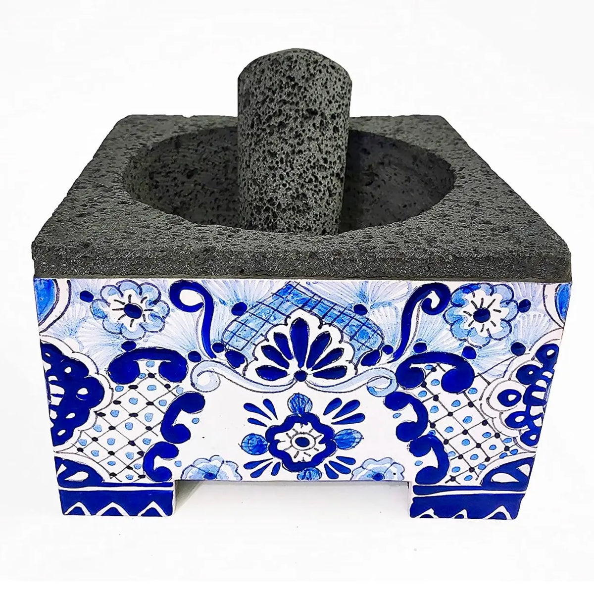 Mexican Handmade 5.5" Talavera Molcajete CoLores Decor l Mexican Artisan Decor