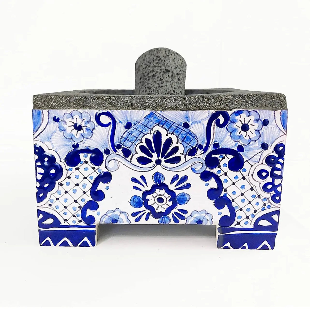 Mexican Handmade 5.5" Talavera Molcajete CoLores Decor l Mexican Artisan Decor
