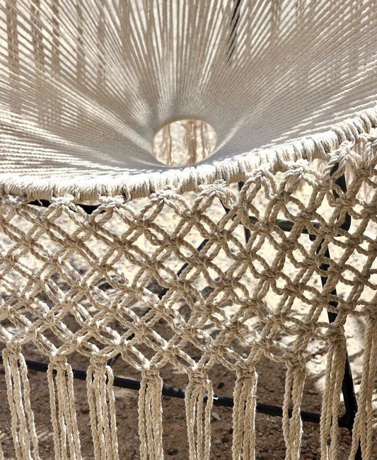 Mexican Handmade Acapulco Macrame Chair- Breeze CoLores Decor