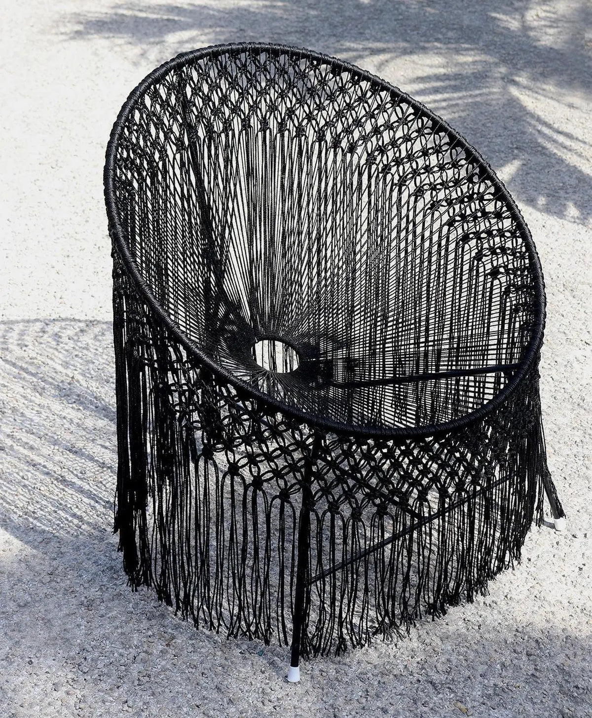 Mexican Handmade Acapulco Macrame Chair- Breeze CoLores Decor