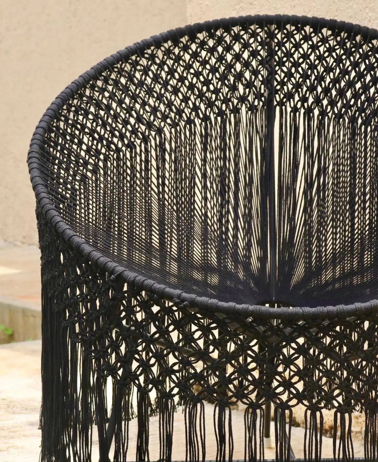 Mexican Handmade Acapulco Macrame Chair- Breeze CoLores Decor